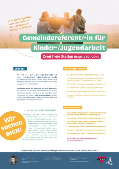 Stellenausschreibung Gemeindereferent